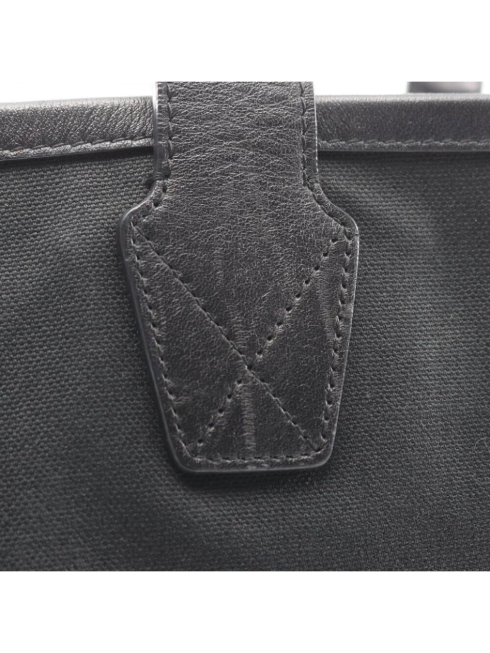★SOLD★ Balenciaga Tote Cities Paris Jumbo Black Canvas Leather Small - Picture 8 of 10